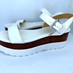 Michael Kors Marlon Signature Logo Flatform Sandals size 9.5